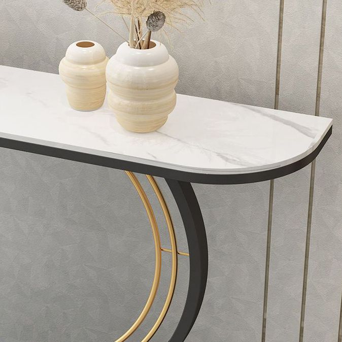 Glam Style Console Table Stain Resistant Console Sofa Table for Hall