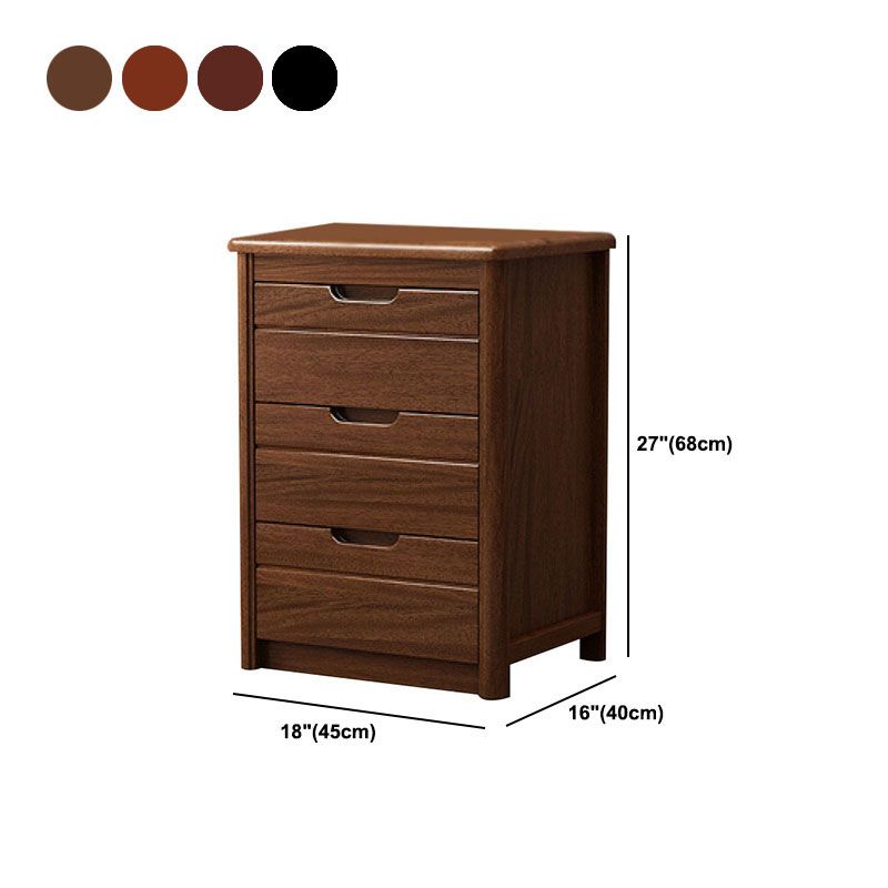 16" W Solid Wood Vertical Lingerie Chest Storage Chest Dresser with Drawers for Bedroom