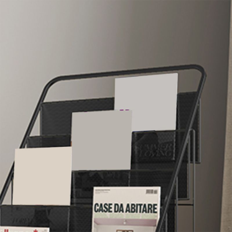 Glam Shelf Bookcase Closed Back Metal Book Shelf for Study Room