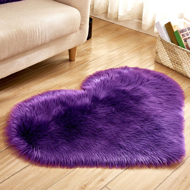 Modern Solid Color Carpet Leisure Polyester Shag Rug Non-Slip Backing Carpet for Living Room