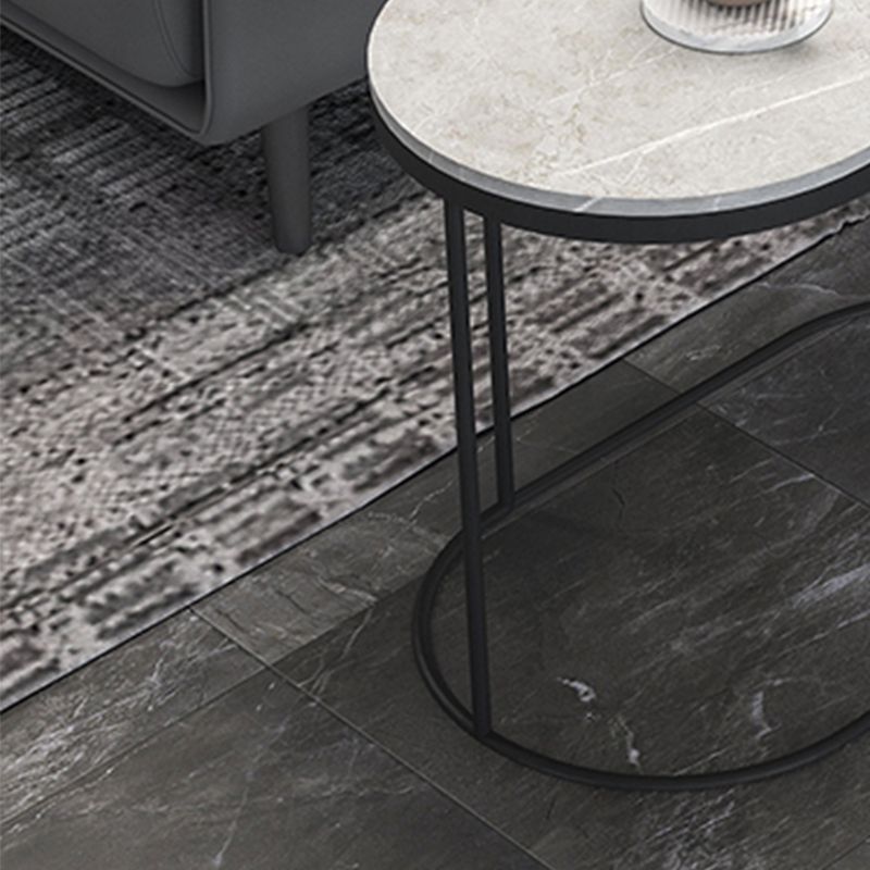 18.36" Tall Side End Table Contemporary Metal Frame Side Accent Table
