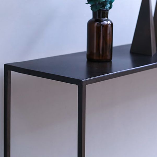 Iron Modern Console Table 1-shelf Rectangle Accent Table for Hall