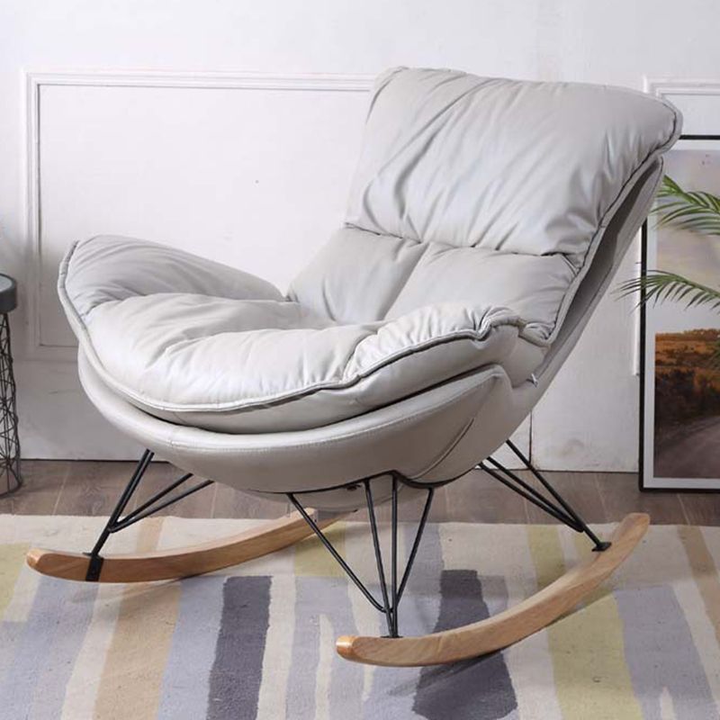 Modern Style Single Rocking Chair Indoor Lazy Sofa Rocking Chair for Living