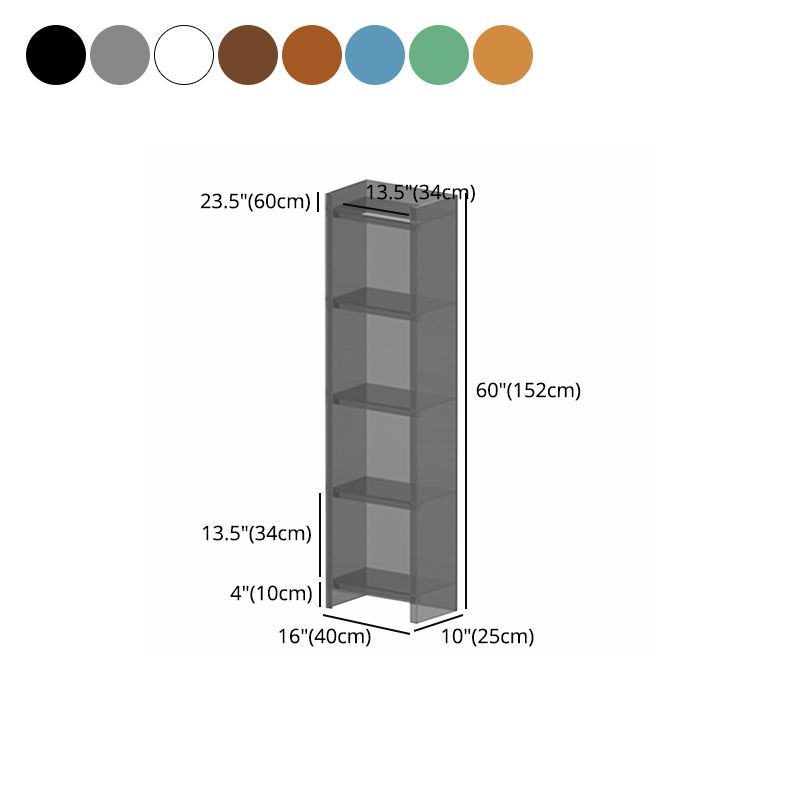 Acryl -Bücherregal Skandinavischer Stil geschlossener Bücherregal für Büro- und Studienraum
