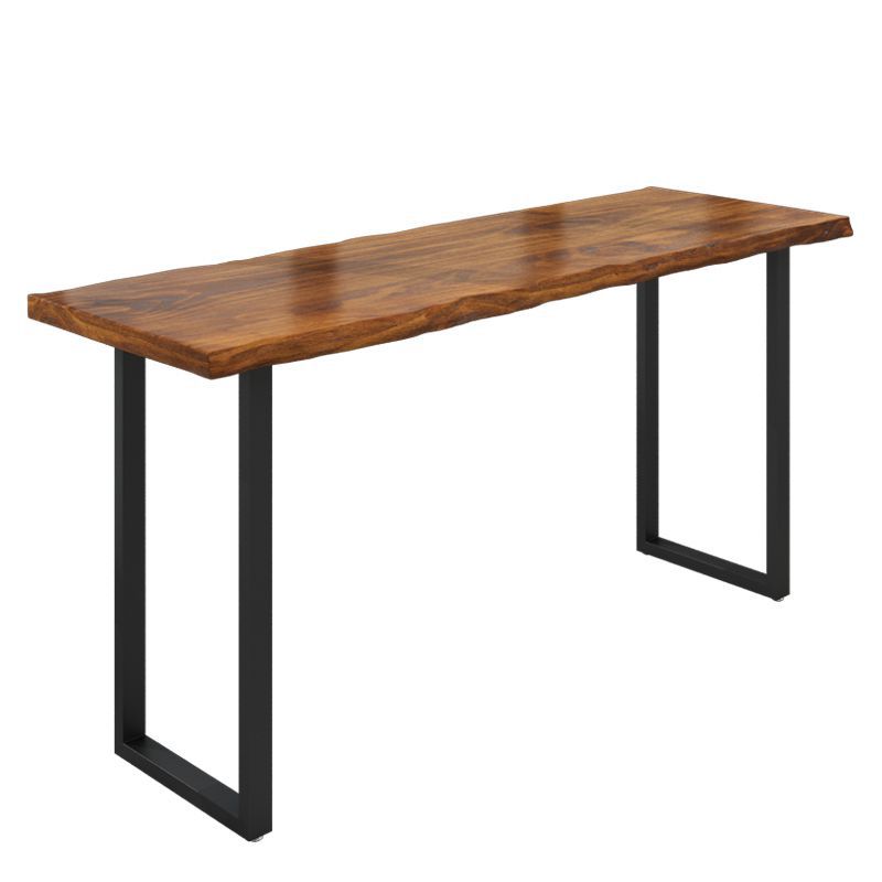 Modern Rectangular Pub Table Set 1/2/5/6 Pieces Wooden Counter Table with High Stools