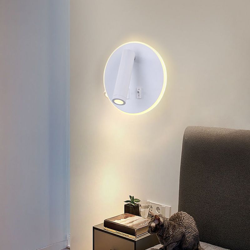 Metal Wall Lights Modern Style 2 Light Wall Sconce for Bedroom