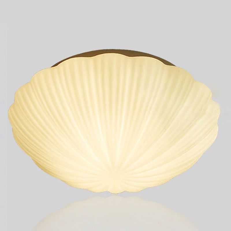White Flush Mount Ceiling Light Nordic Simple Style Flush Light