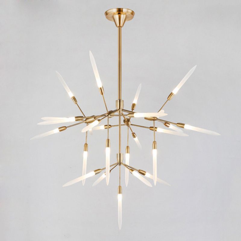 Picchi acrilici lampadario a sospensione Light Postmodern Gold Finitura sospesa