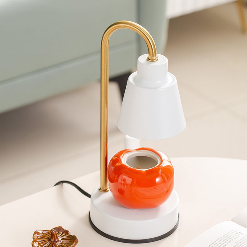 Lampada da tavolo in metallo nordico aromaterapia Lampada da scrivania di cera senza candele per camera da letto
