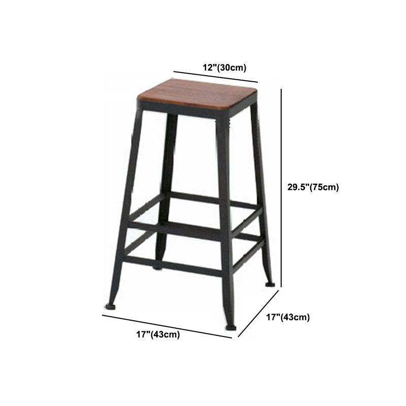 Industrial 1/9 Pieces Bar Table Set Rectangle Pine Wood Counter Table for Cafe