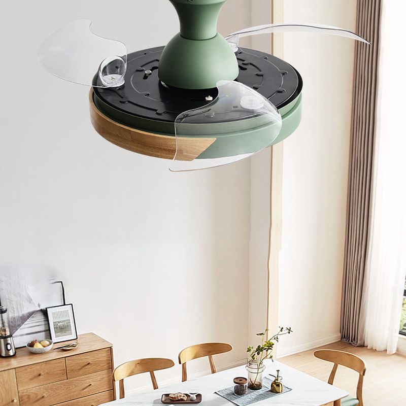 Minimalist Ceiling Fan Lamp Metal Living Room LED Ceiling Flush Mount