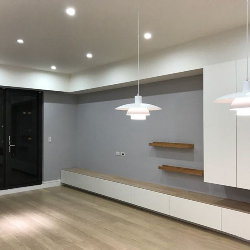 3-Tier Minimalist Hanging Light, Zinc Single-Bulb Hanging Lamp for Dinner Table