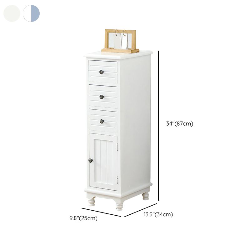 Nautical Vertical Solid Wood Storage Chest Bedroom Chest with Drawers