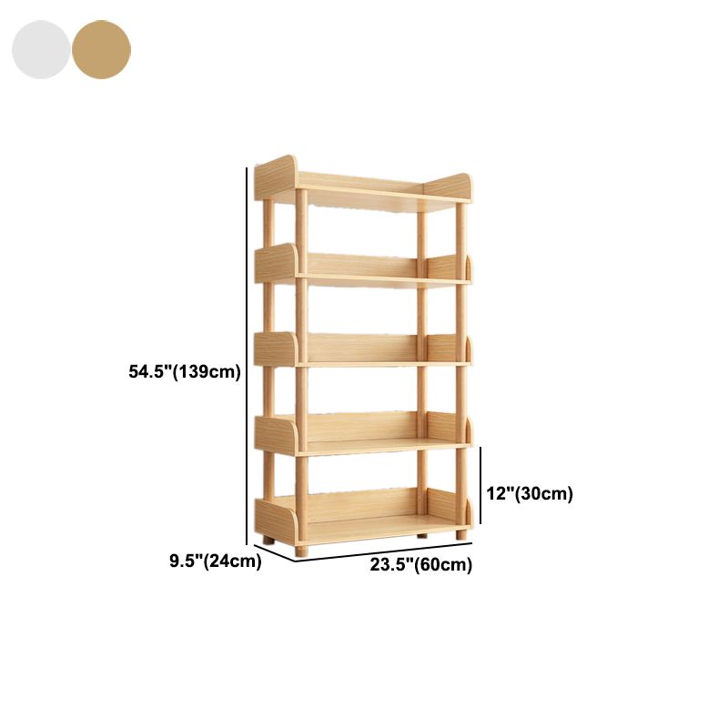 Open Wooden Bookcase Modern Minimalist Home Living Room Bookshelf