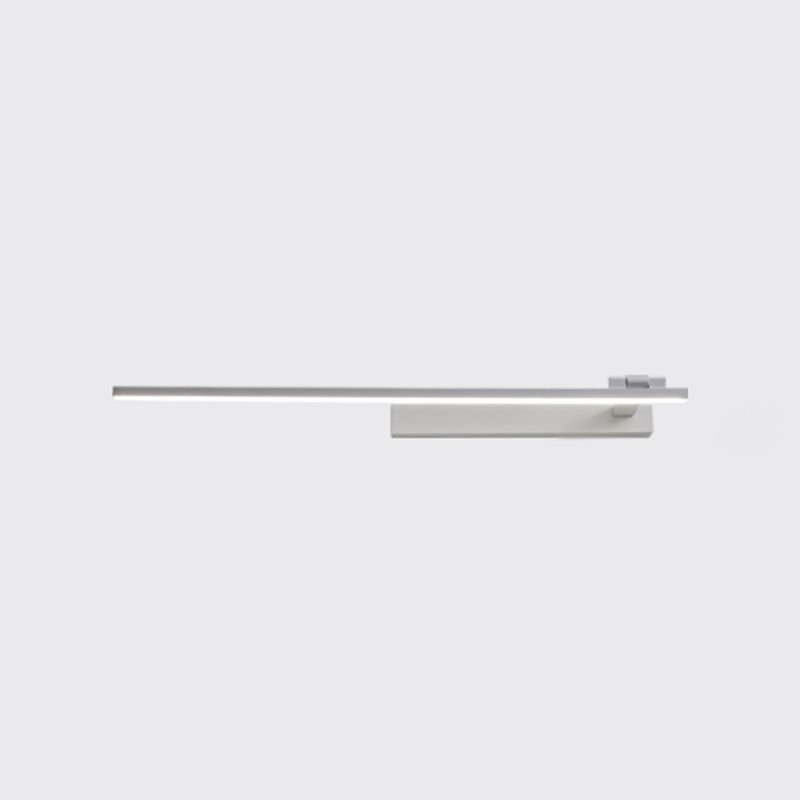 Modern Simple Style Iron Vanity Light Strip Shape LED Vanity Lamp for Shower Room
