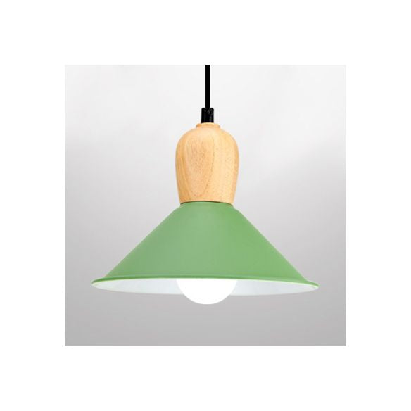 Pyramide de maternelle Pyramide Pendant Light Light Aluminium 1 Lumière lampe suspendue de couleur vive