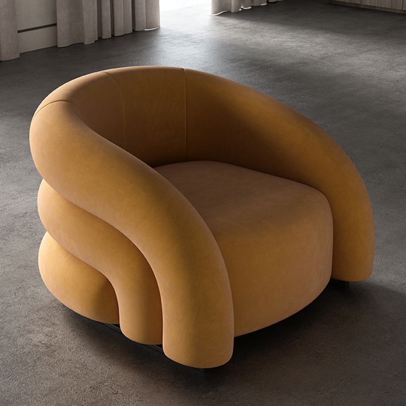 33.07" Wide Scandinavian Style Single Sofa Chair Microfiber Arm Chair