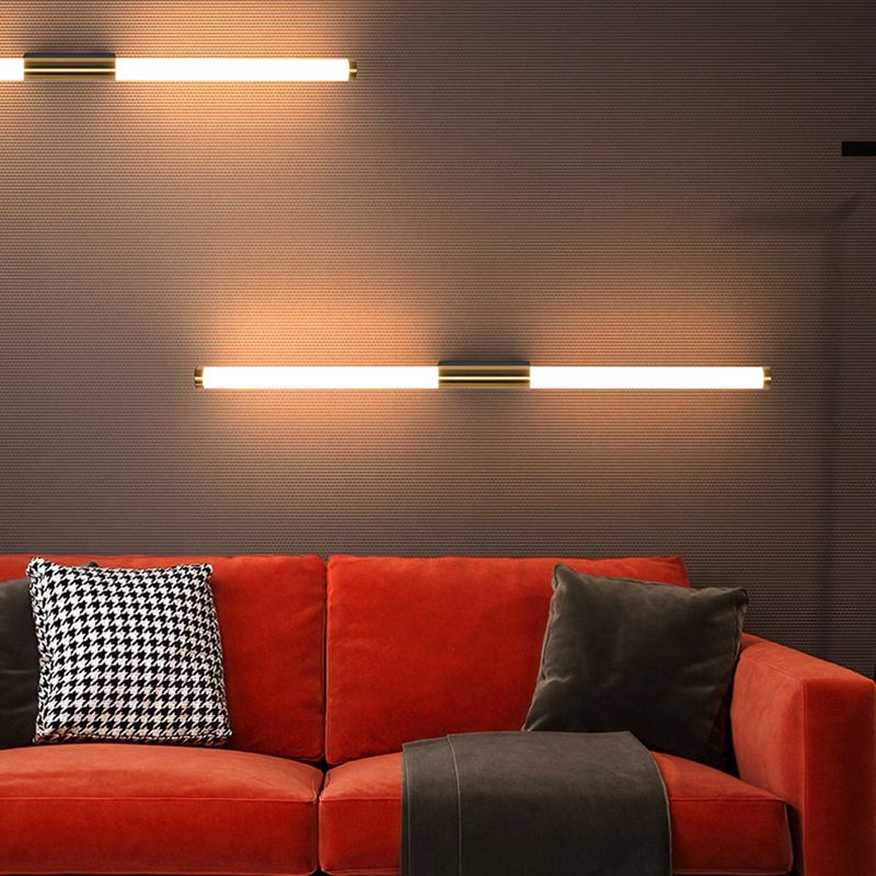 Lampada da parete dritta in metallo MODERNO MODERNO MODIALE LED LED LIGHT PER BAGNI