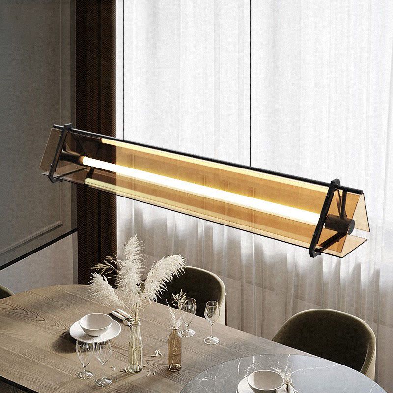 Glass Shade Hanging Island Lights Modern Island Lighting Ideas for Kitchen
