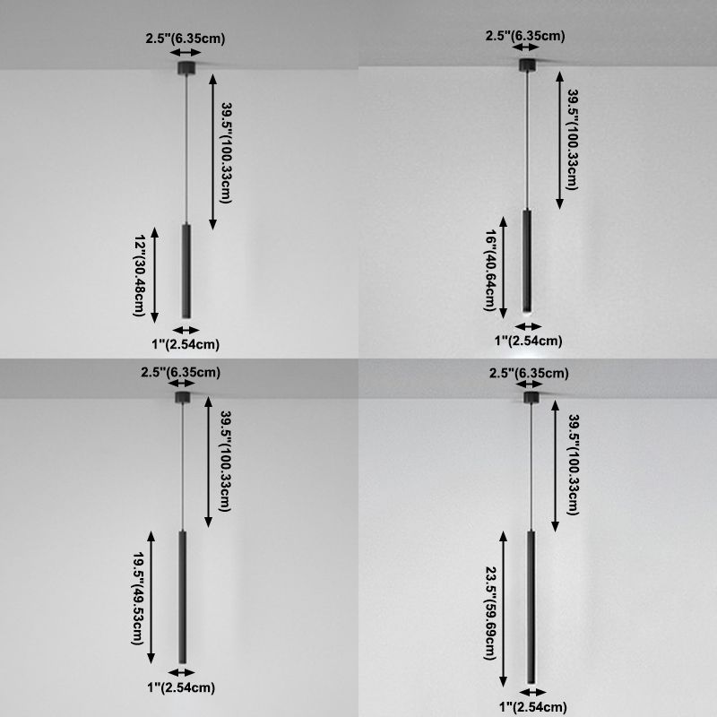 Nordische moderne minimalistische Linie Pendelleisen Iron 1 Licht in Schwarz für Wohnzimmer Hintergrund Wand