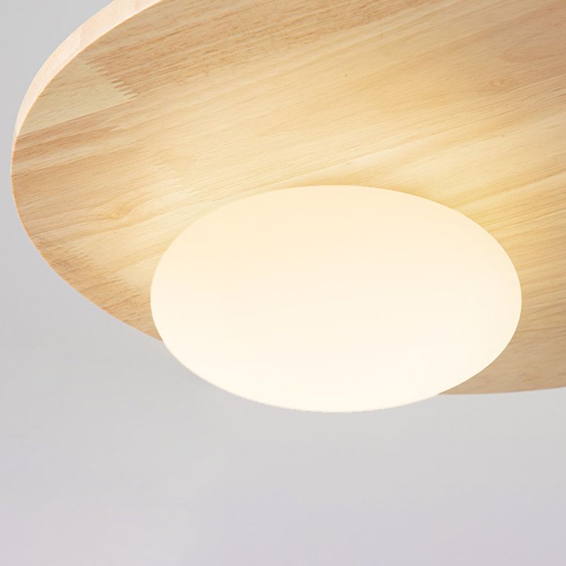 Modern Ceiling Light Wood Flush Mount Lighting for Hallway and Home