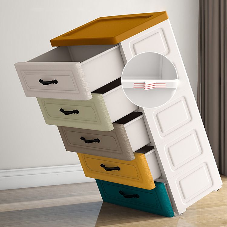 Contemporary Wardrobe Closet with Drawer Plastic Wardrobe Cabinet