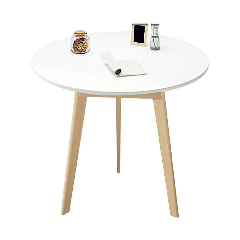 Modern Style Wooden Base Top Round Coffee Table for Apartment
