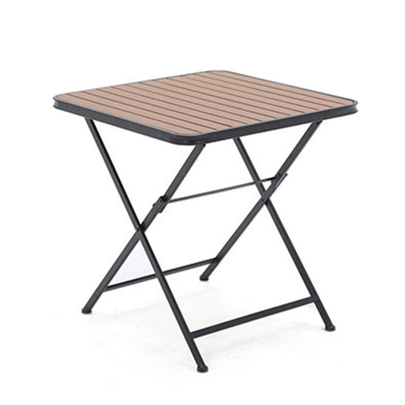 Modern Style 1/3 Pieces Metal Picnic Table Reclaimed Wood Picnic Table Set