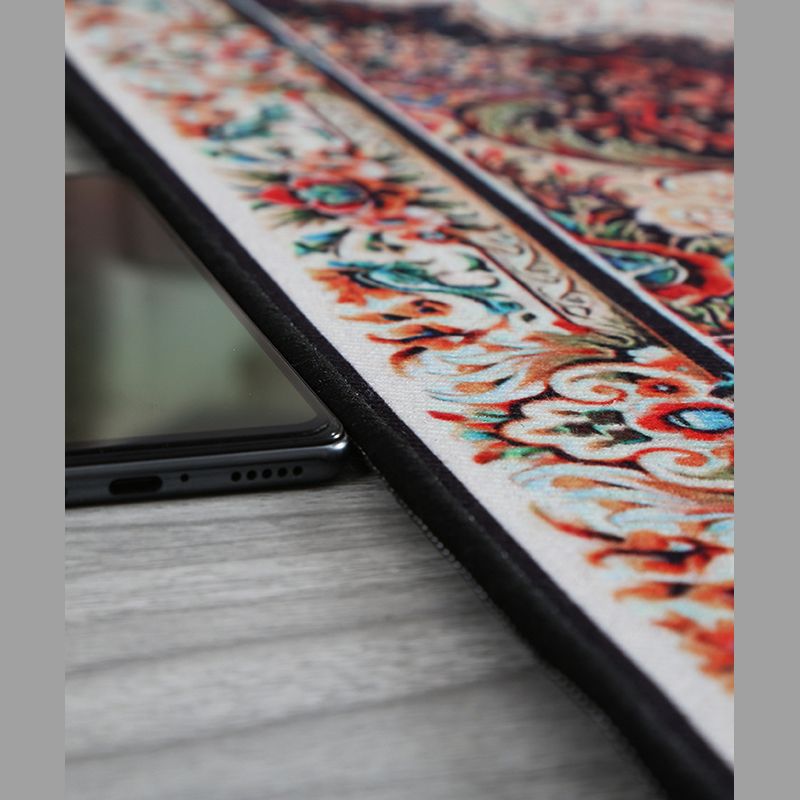 Modern Geometric Indoor Rug Washable Carpet Polyester Living Room Carpet with Non-Slip Backing