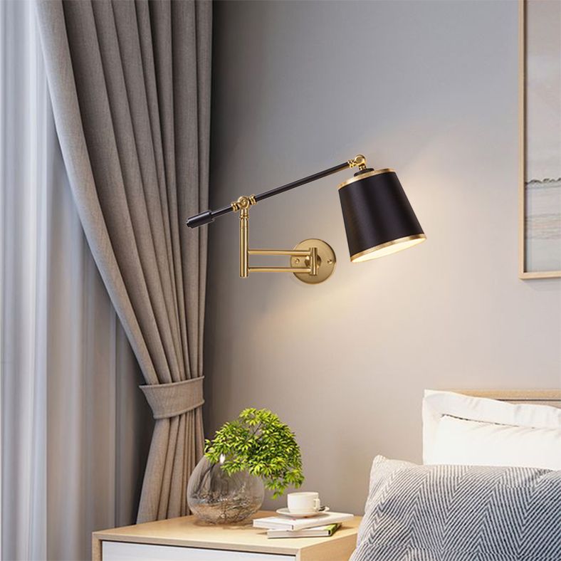 1 Light Cylinder Wall Mounted Light Fixture Modern Style Metal Wall Lighting Ideas Lights