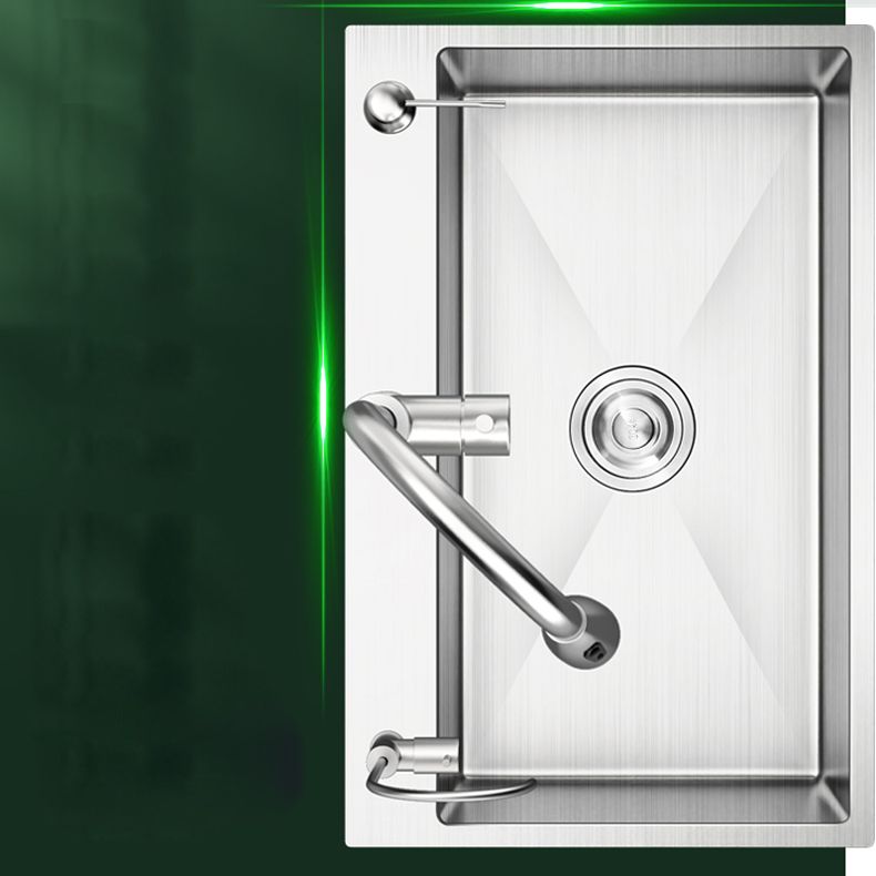 Modern Style Kitchen Sink Overflow Hole Design Drop-In Kitchen Sink with Soundproofing