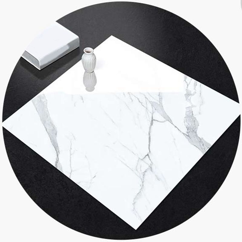 Peel and Stick Vinyl Flooring High Gloss PVC Flooring with Square Edge