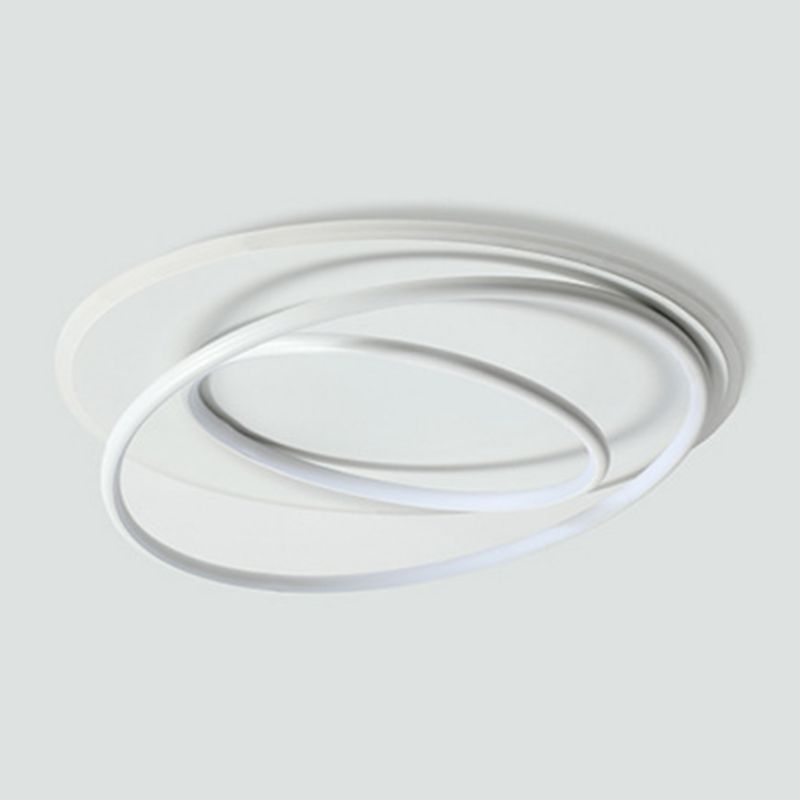 Style simple anneau encastré lampe métallique chambre plafond encastré lumière LED