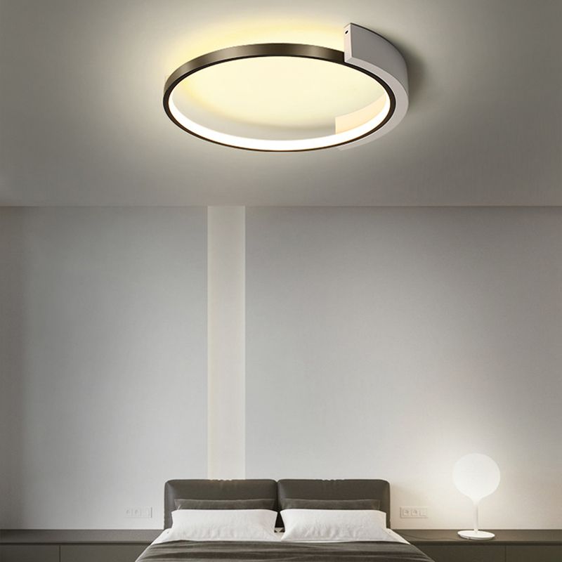 Arch-ronde Mount Light Fixtures Metal Modern Simplicity Flush Ceiling Light Fixtures for Bedroom