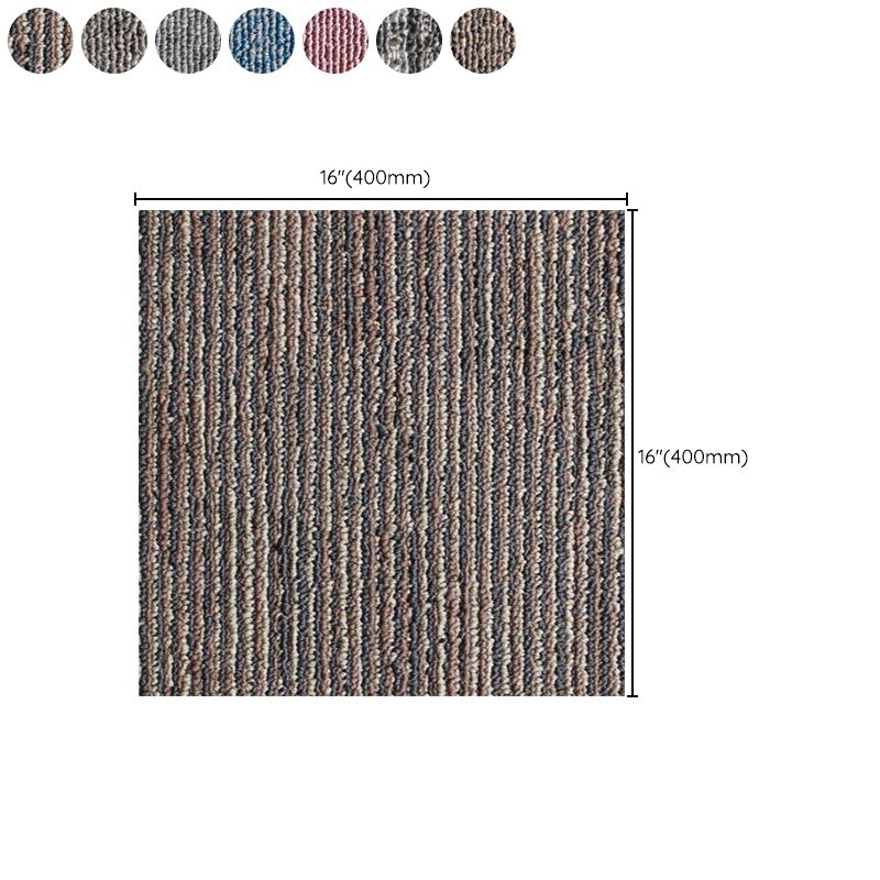 Carpet Tile Non-Skid Fade Resistant Solid Color Self Peel and Stick Carpet Tiles Bedroom