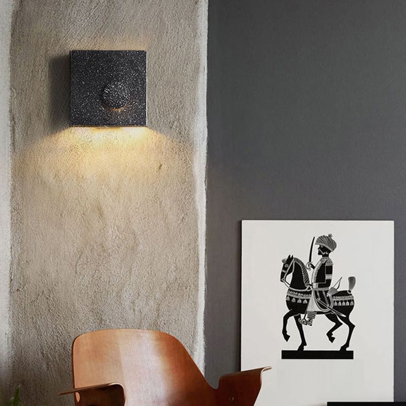Moderner Stil Zement Wandleuchte quadratische Form Wandleuchte für Wohnzimmer