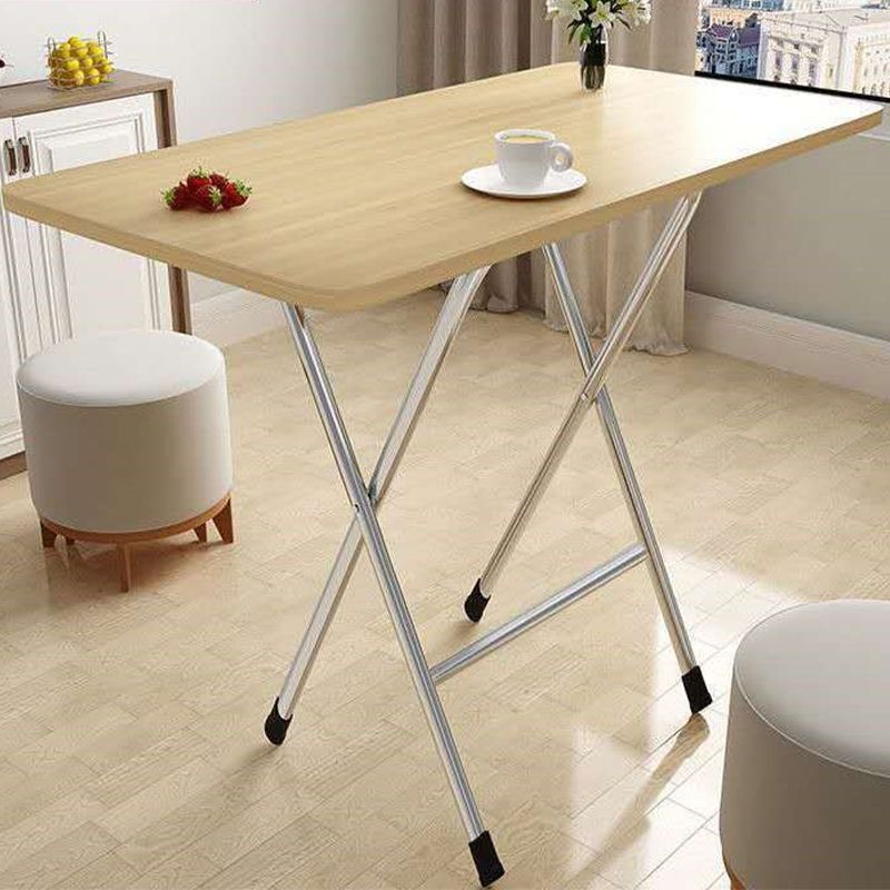 Simplicity Style Rectangle Dining Table Wooden Folding Kitchen Table