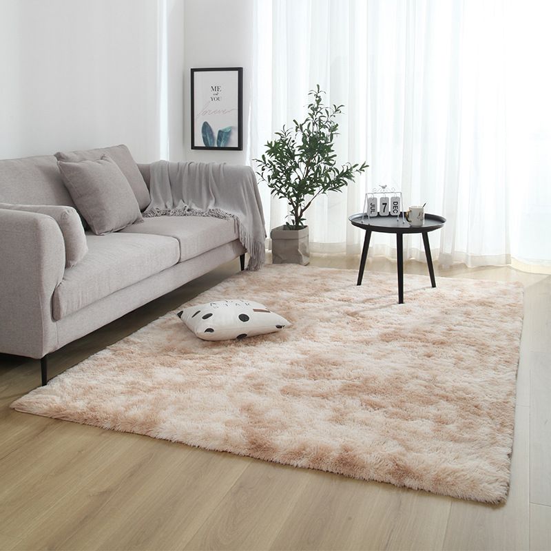 Einfachheit waschbarer Teppichkrawatte Farbstoff Druck Funky Teppich Polyester Shag Teppich mit Rutsch-Rücken