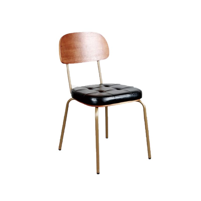 21.85" Wide Industrial Style Single Sofa Chair Basic Four Leg Fixed Back Arm Chair