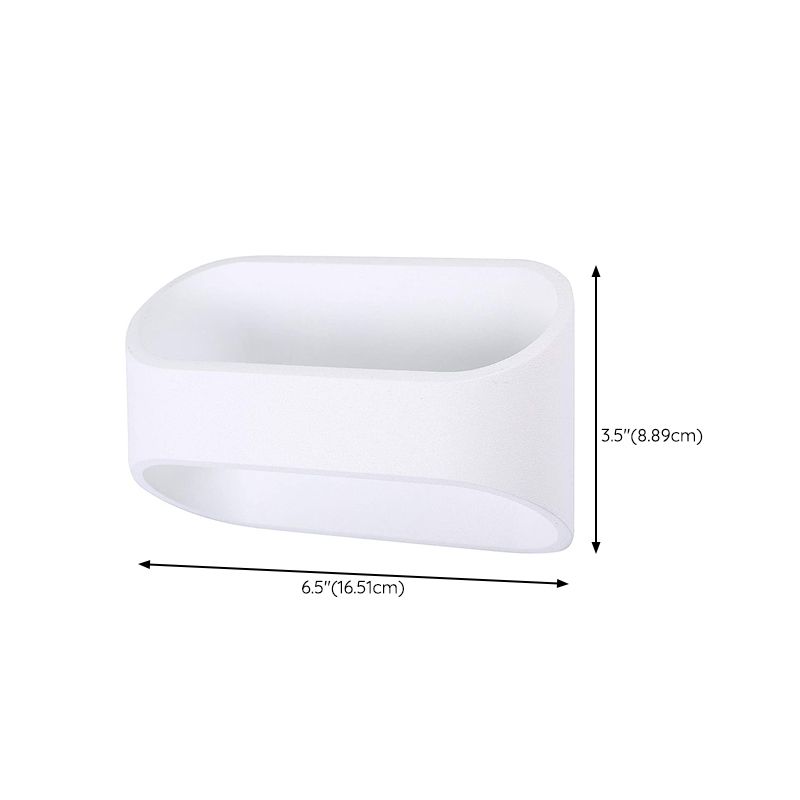 Modern Style Geometry Shade Wall Lamp Metal 2 Lights Sconces for Bedroom