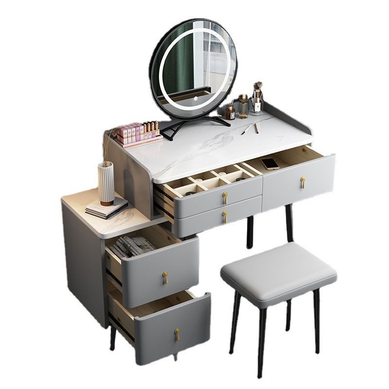 Bedroom Make-up Vanity 31.50" High Modern Dressing Table with 5 Drawers