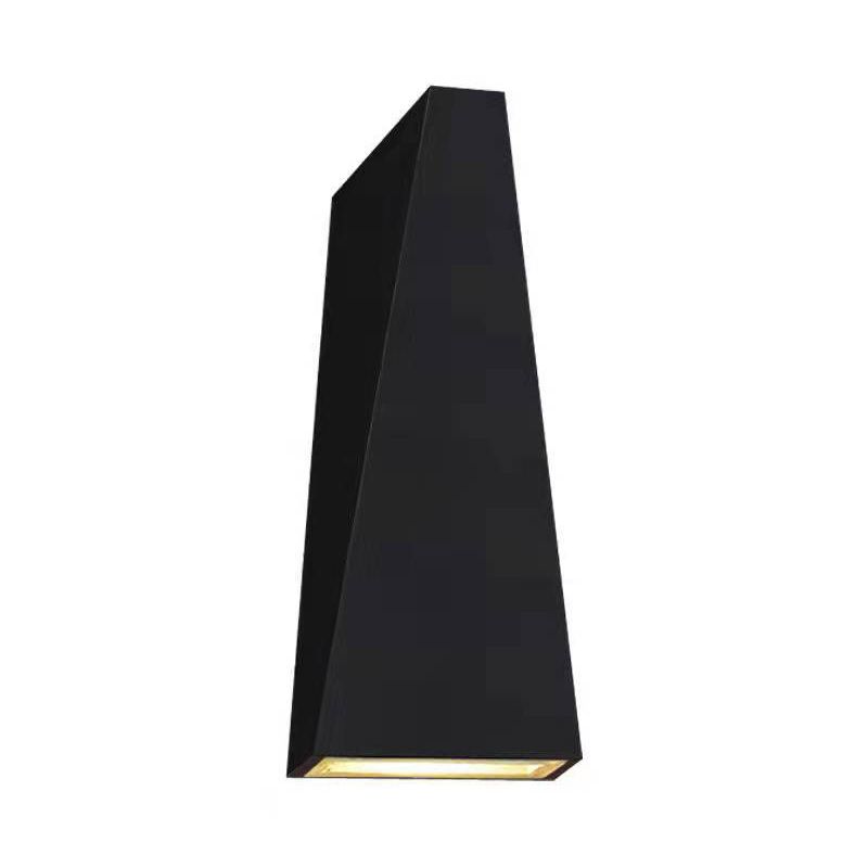 Sombra geométrica iluminación de pared de metal estilo moderno 2 luces luces de pared apliques