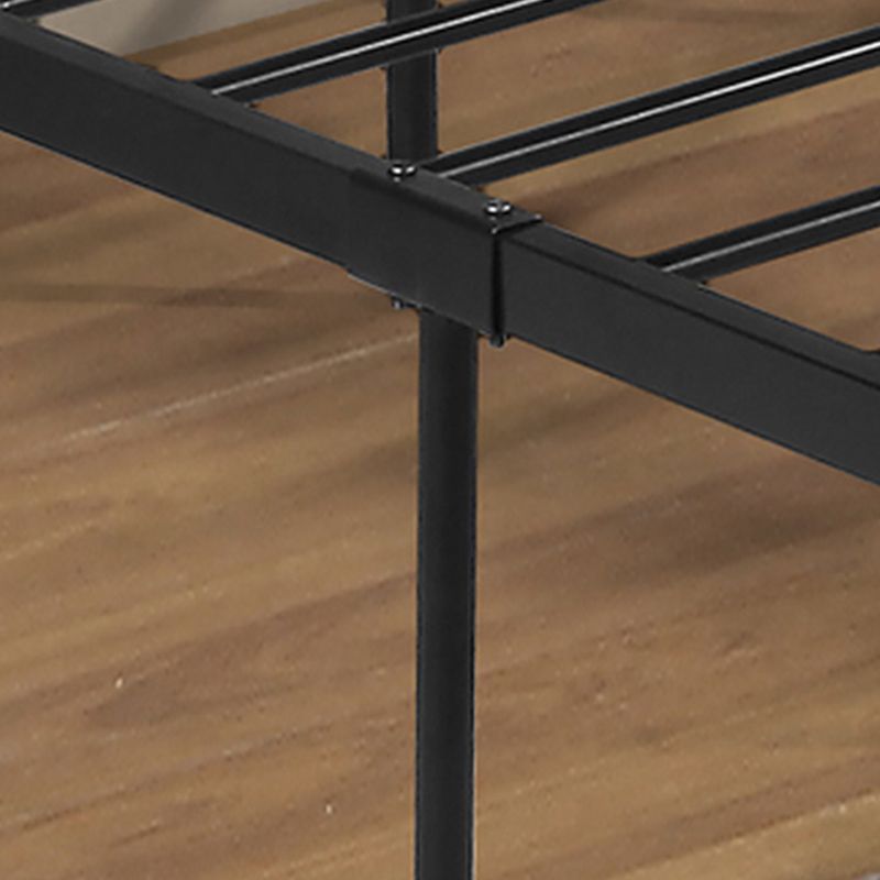 Arched Open-Frame Metal Bed 41" H Bed With Headboard and Footboard