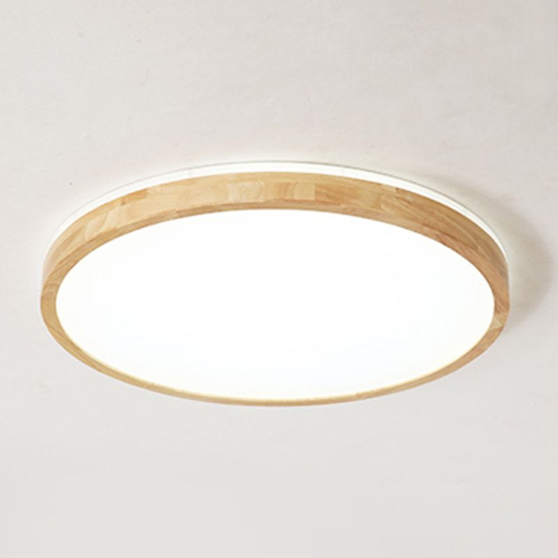 Luminaires encastrés ronds Lampe encastrée moderne à 1 lumière beige avec abat-jour en acrylique