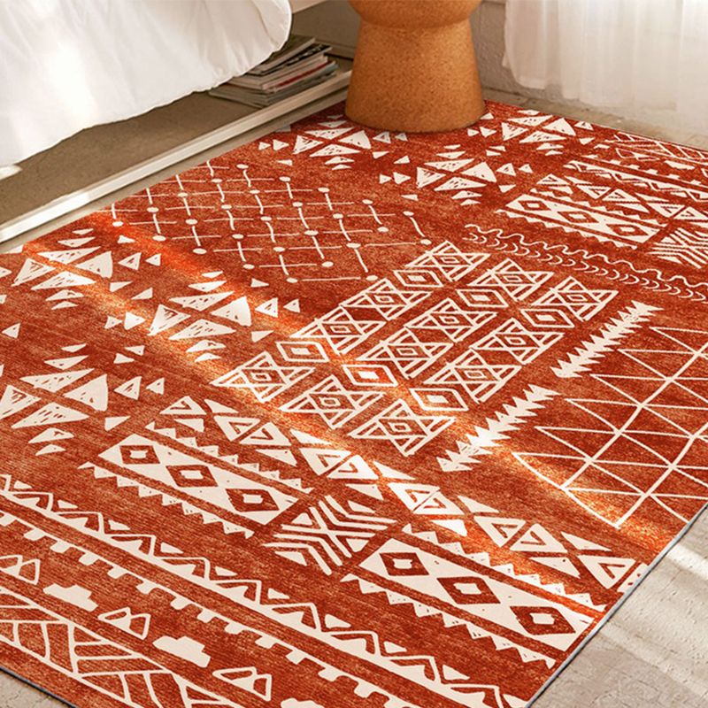 Classy Multicolor Geometric Rug Polypropylene Boho Chic Rug Non-Slip Backing Machine Washable Pet Friendly Carpet for Bedroom