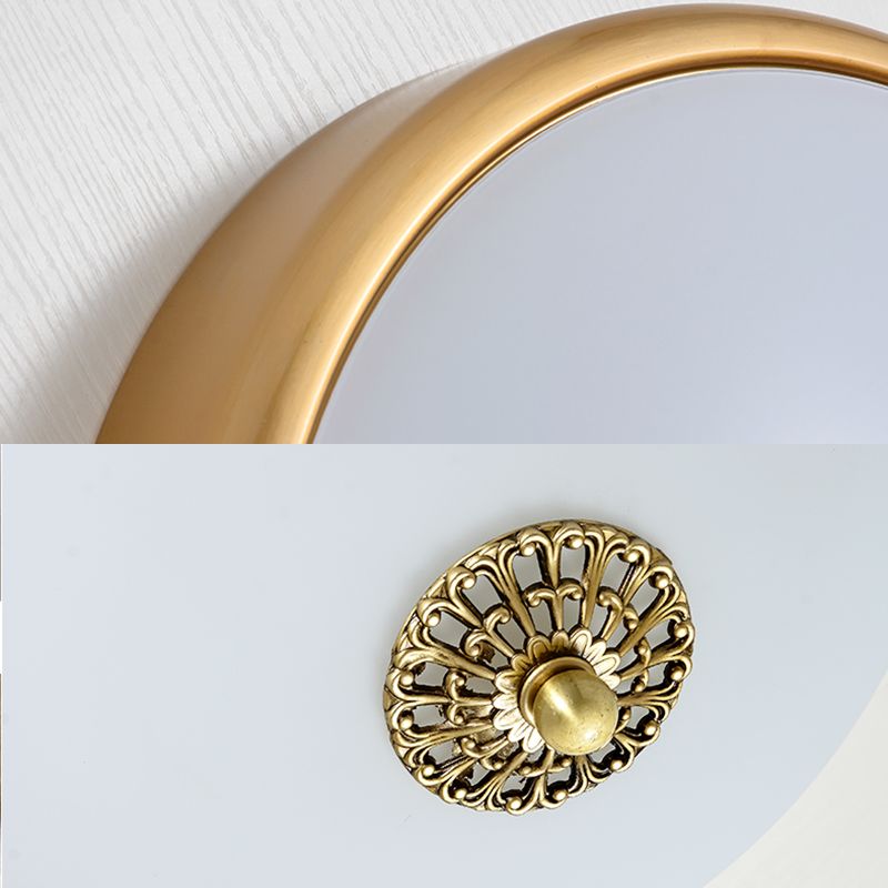 Lampada da incasso rotonda Lampada da incasso tradizionale impermeabile con paralume in vetro