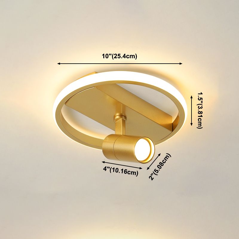 Illuminazione da incasso a LED dorata con faretti Plafoniere moderne da incasso