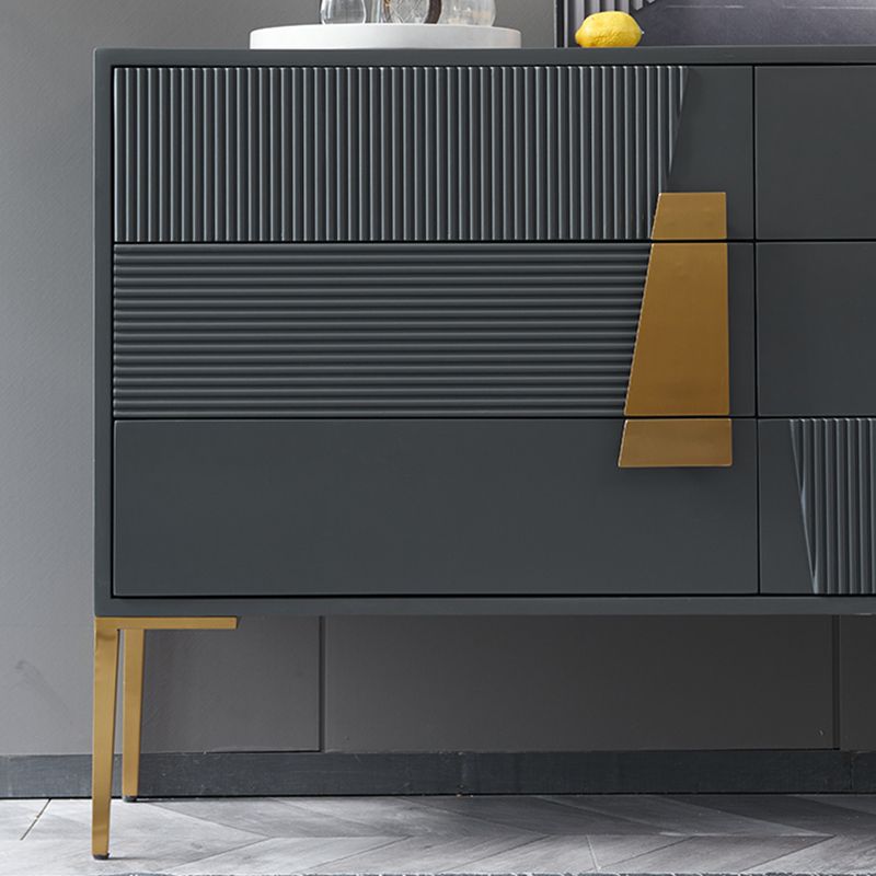 Ultra-Modern Double Dresser Wood Storage Chest Dresser for Bedroom