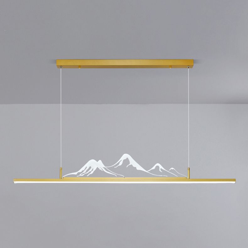 Colgante moderno de la isla de aluminio en la isla LED para comedor