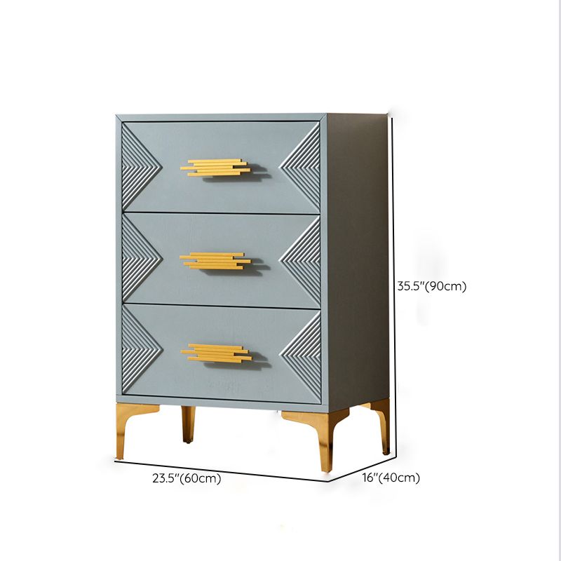 Contemporary Glam Chest Dresser Wooden Storage Chest with Drawers